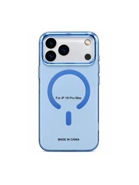 JELLY CASE Shockproof MagSafe Protective Case – Sky Blue-Tinted Transparent – iPhone 17 Pro Max + 18