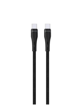 GREEN Lion 60W 5m Fabric Type-C Dual Output Cable - Black