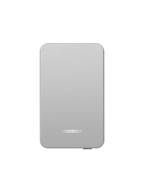 MOMAX MagSafe 15W 10,000mAh Portable Battery with Compact Design, IP107 Rating - Silver