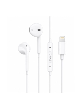 Hoco M111 Lightning Wired Earphones - White