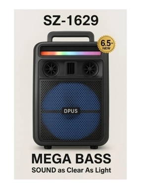 DPUS 6.5 speaker, model SZ-1628, with wired microphone