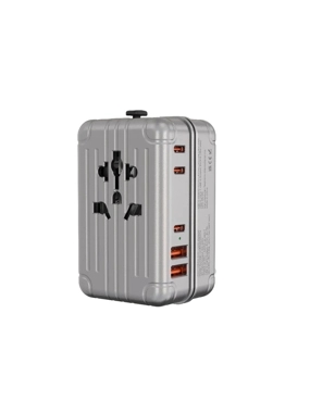 International Fish on a 2400w load capacity travel bag design, POAMIVERSAL edition by LEVELO - Silver