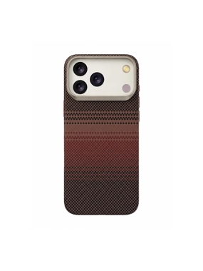 Line Super Slim MagSafe Carbon Fiber Protective Case - Brown 2