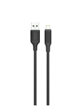 GREEN Lion 3m iPhone USB Lightning Cable, Double Rubber, Cut Resistant - Black
