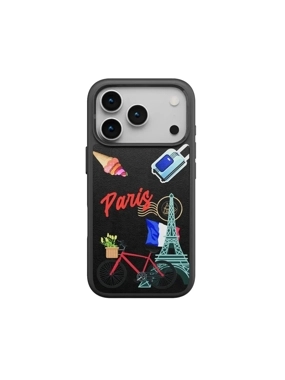 LEVELO VALLO Edition Shockproof Protective Case - Paris Embroidery Black