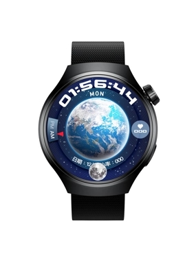 PORODO SFERA AMOLED Smartwatch - Black with an additional orange strap
