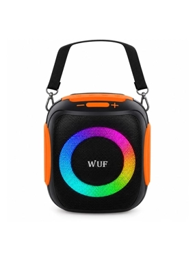 WUF W6 RGB Portable Speaker with Strap – 100W Output