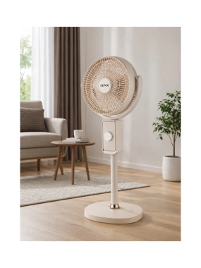 DENX DX2653 Smart Fan with 3 Speed Settings - White Gold