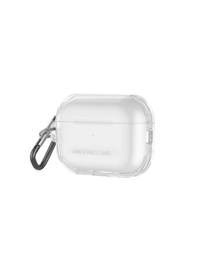 Transparent Apple AirPods case with clip, MINIMAL edition from AMAZING THING - AirPods Pro 2
