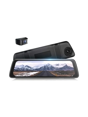DDPAI E3 Smart Front and Rear Dash Cam with Mirrors - Black