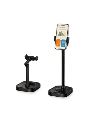 PLOKAMA DT-80 Height Adjustable Stand for Mobile Phones and Tablets - Black