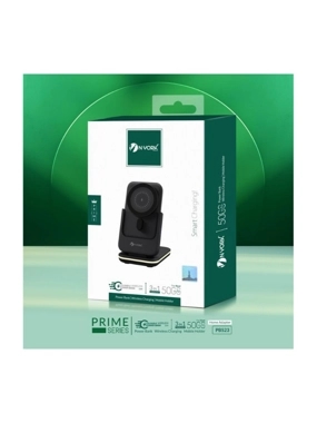 NYORK 5000mAh Smart Power Bank with Smart Platform 3.1 Charging Port for Headphones, Phone, and Watch - Black