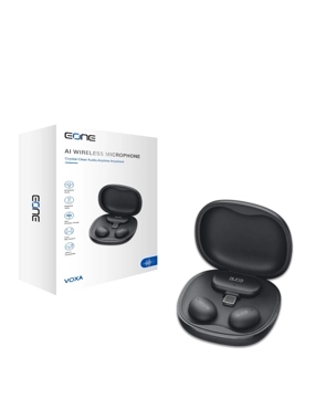EONE VOXA Edition – Set of 2 Smart Professional Super-Mini Microphones (USB-C) – Black