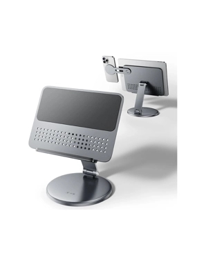 JOPREE X97 360-Degree Rotating iPad and Mobile Phone Holder - Gray