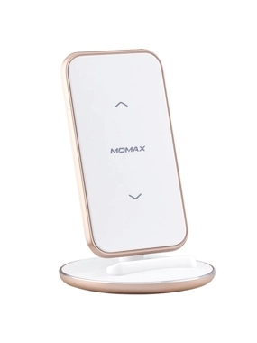 MOMAX 15W Wireless Charger Desktop Stand - Gold