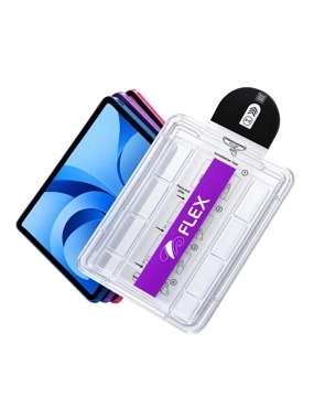 iPad screen protector, shatterproof glass with mounting template, FL-106 model from FLEX - iPad 10th generation - A16