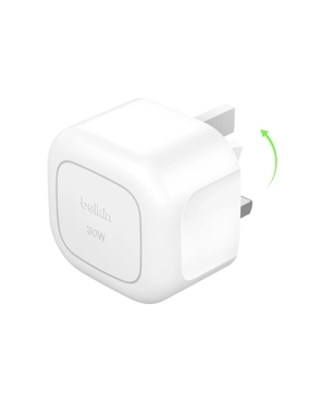 Belkin 30W Type-C Wall Plug with Locking Port - White