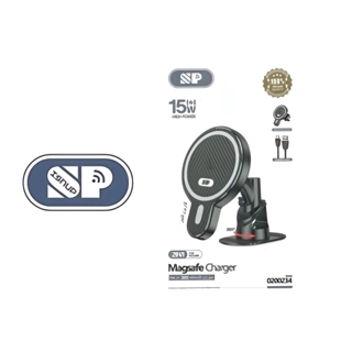 SP MagSafe 15W Wireless Car Charger with Magnetic Air Vent Clip Phone Holder