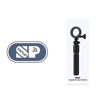 Practical and lightweight magnetic selfie stick with extendable tripod base