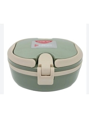 لانش بوكس دائري اخضر