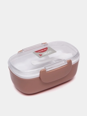 لانش بوكس مستطيل وردي