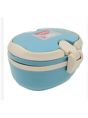 لانش بوكس دائري ازرق