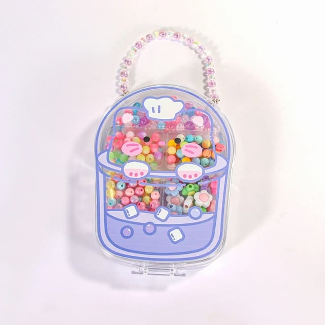 Simple Pik Colorful Bead Set in Clear Cute Design Case | Pik | Pik