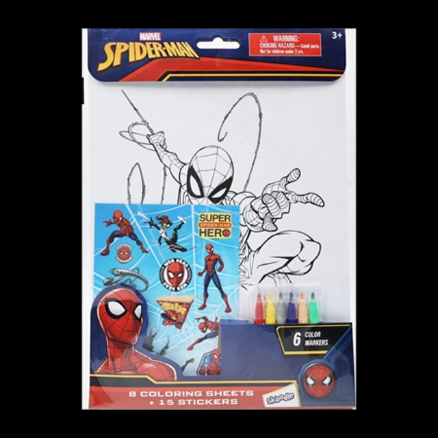 Computer Color Activity Sheets Marvel Spiderman 8Pc Colouring Sheets | Pik | Pik